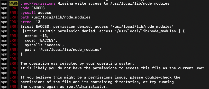 install node for mac